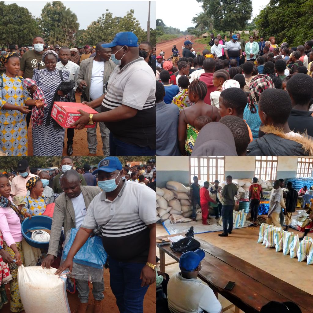 Haut-Uele : En première ligne, Xavier Mamboy soulage les déplacés de Mungbere et Betongwe à Wamba-Centre et Vube
