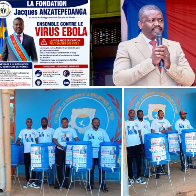 Haut-Uele/Ebola : La Fondation Jacques Anzatepe dote Wamba-Centre en dispositifs de lavage des mains pour stopper l’épidémie