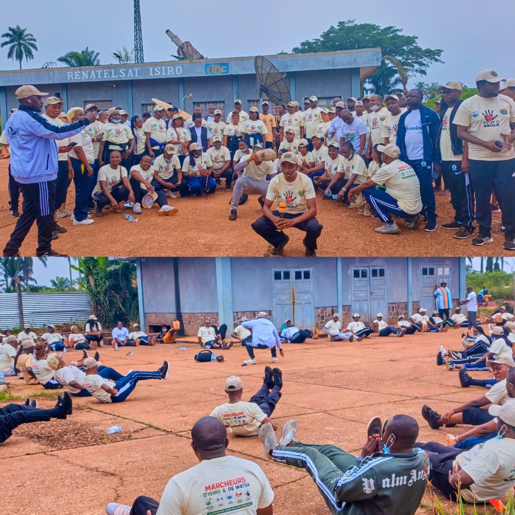 Haut-Uele : “Marchons contre Ebola” – Les Amis Marcheurs d’Isiro et Watsa mobilisés avec les autorités pour la prévention